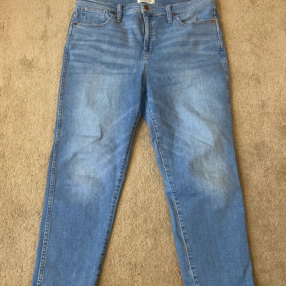 Madewell Classic Light Blue Cropped Straight-Leg Jeans Women’s Size 32